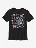 Disney Lilo And Stitch Tropical Stitch Youth T-Shirt, BLACK, hi-res