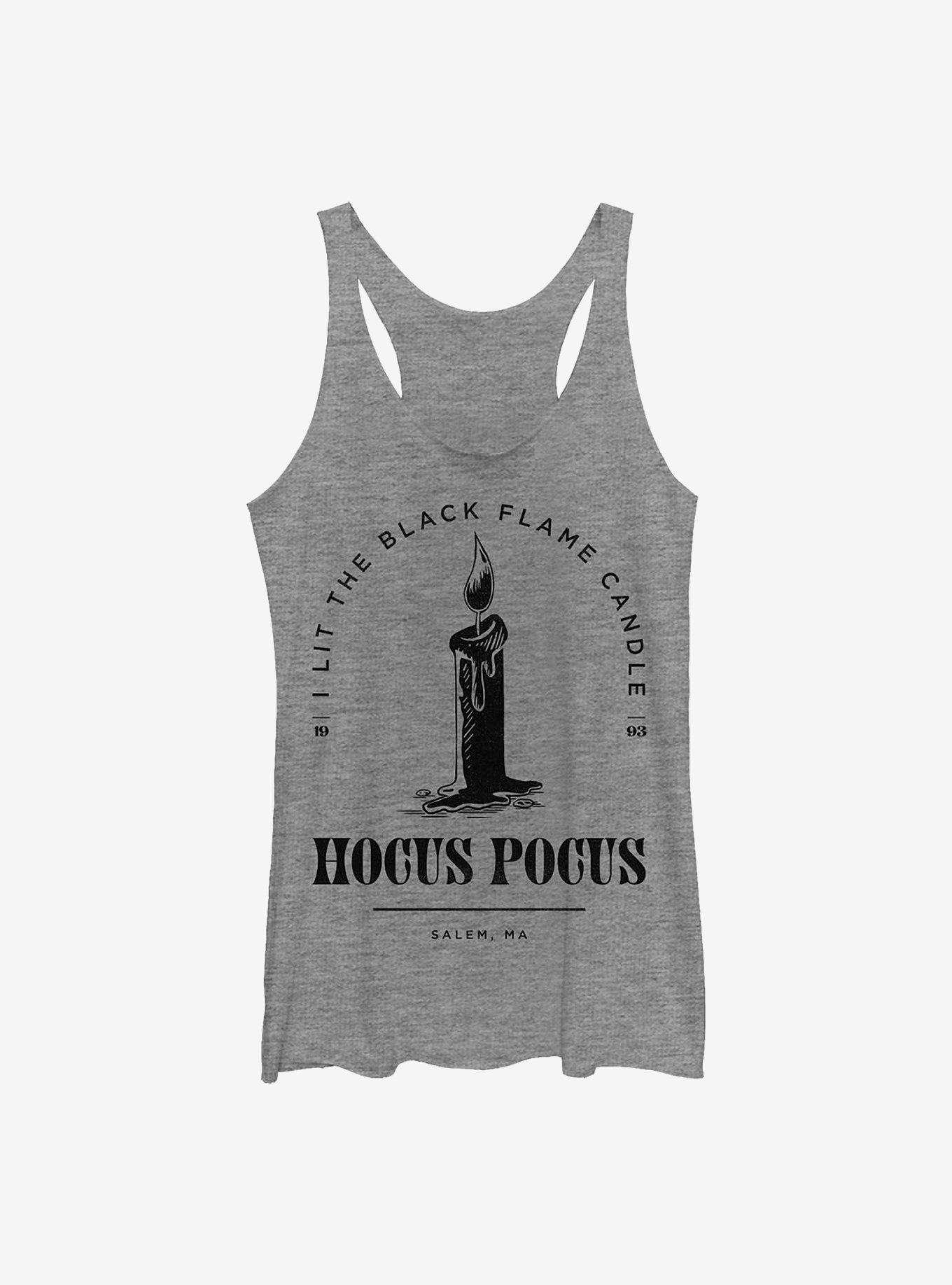 Disney Hocus Pocus Black Flame Candle Stamp Womens Tank Top, , hi-res