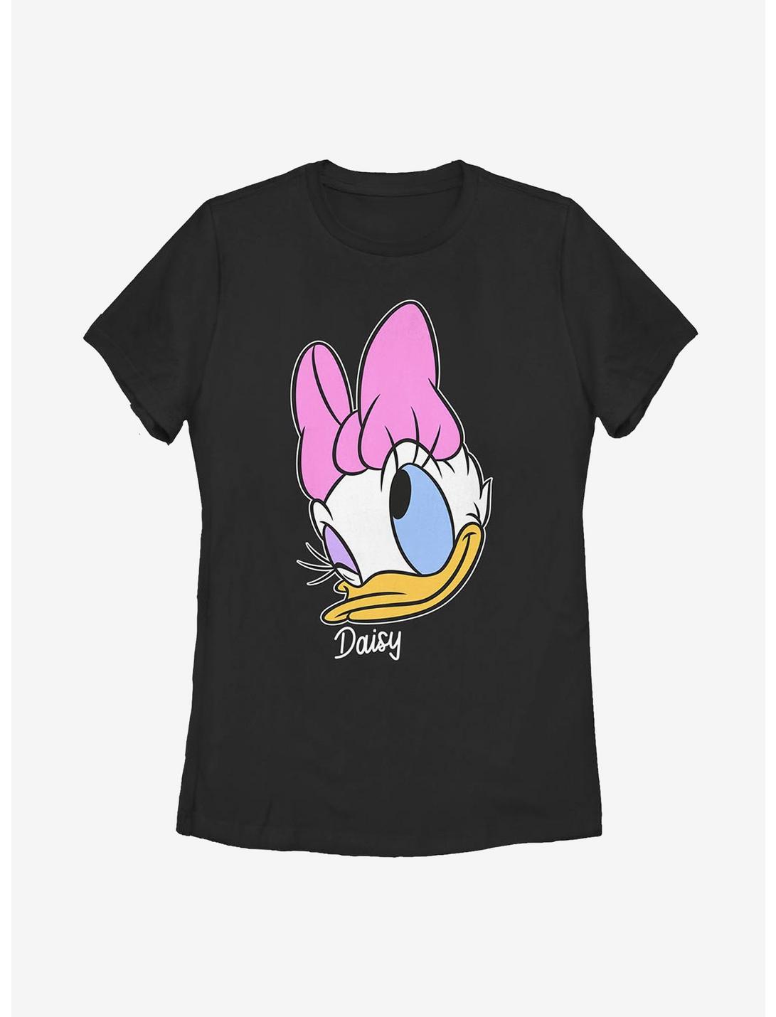 Disney Daisy Duck Classic Big Face Womens T-Shirt, BLACK, hi-res