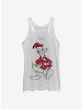 Disney Donald Duck Holiday Fill Womens Tank Top, WHITE HTR, hi-res