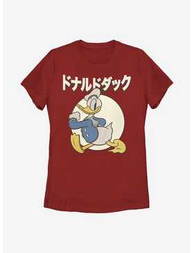 Disney Donald Duck Japanese Text Womens T-Shirt, , hi-res