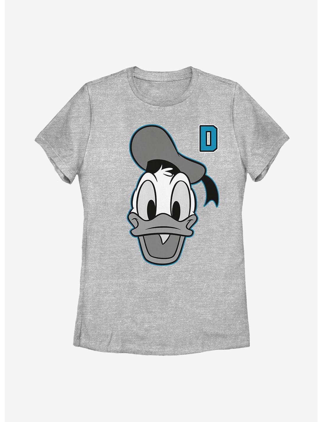 Disney Donald Duck Letter Duck Womens T-Shirt, ATH HTR, hi-res