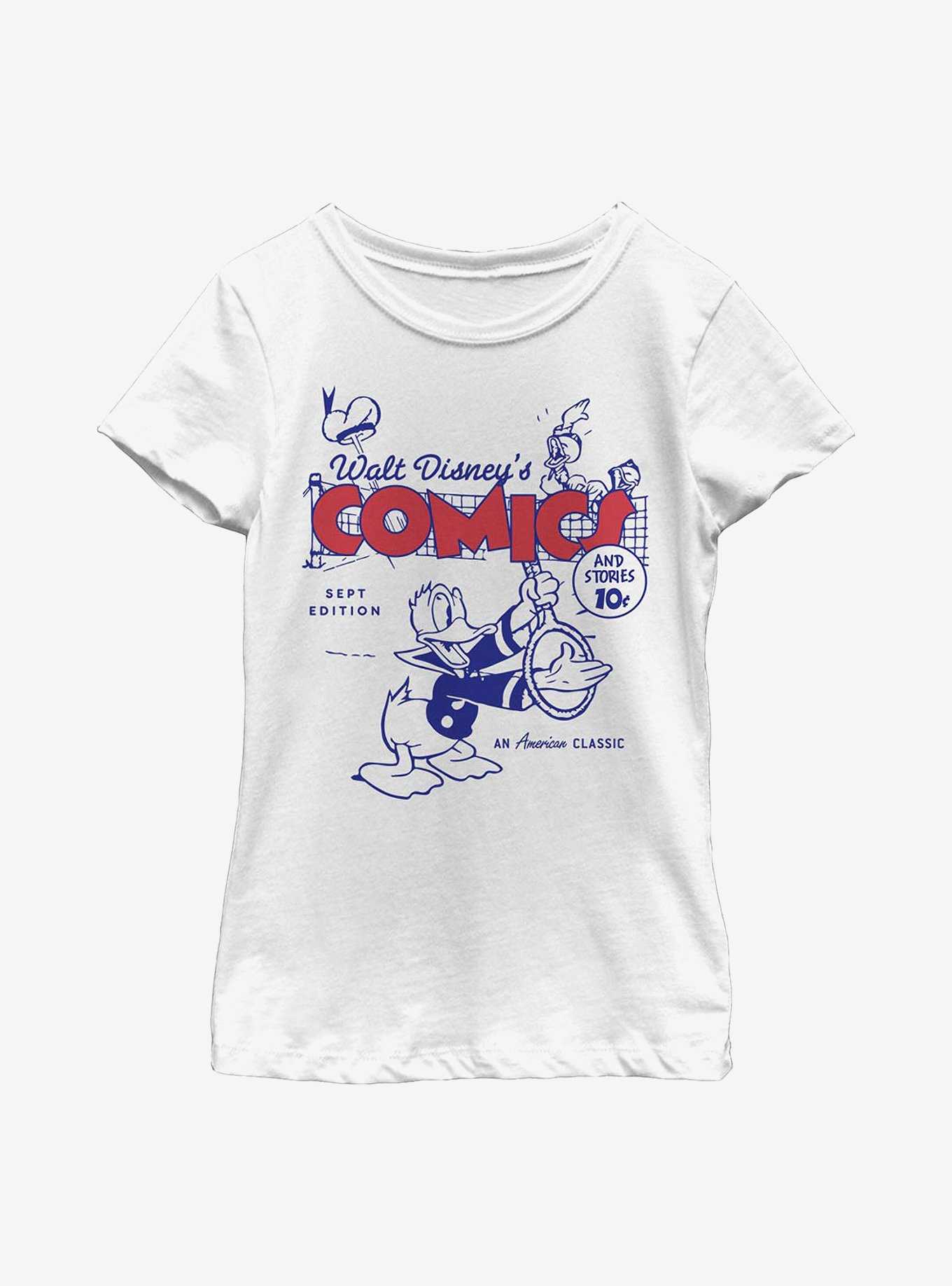 Disney Donald Ducks Comic Cover Youth Girls T-Shirt, , hi-res