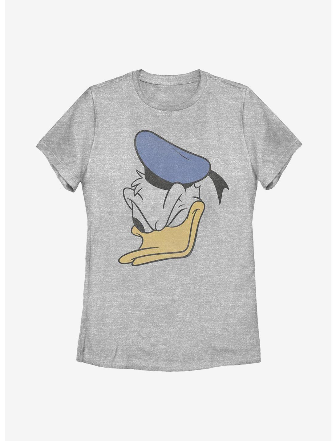 Disney Donald Duck Face Womens T-Shirt, ATH HTR, hi-res