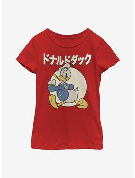 Disney Donald Duck Japanese Text Youth Girls T-Shirt, , hi-res