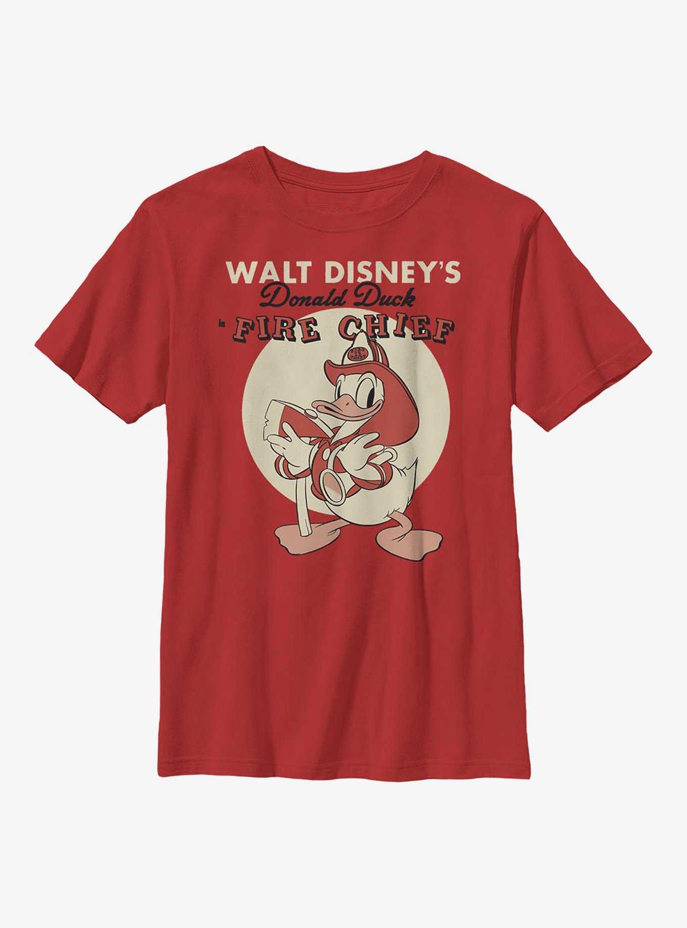 Disney Donald Duck Vintage Fireman Donald Youth T-Shirt, , hi-res