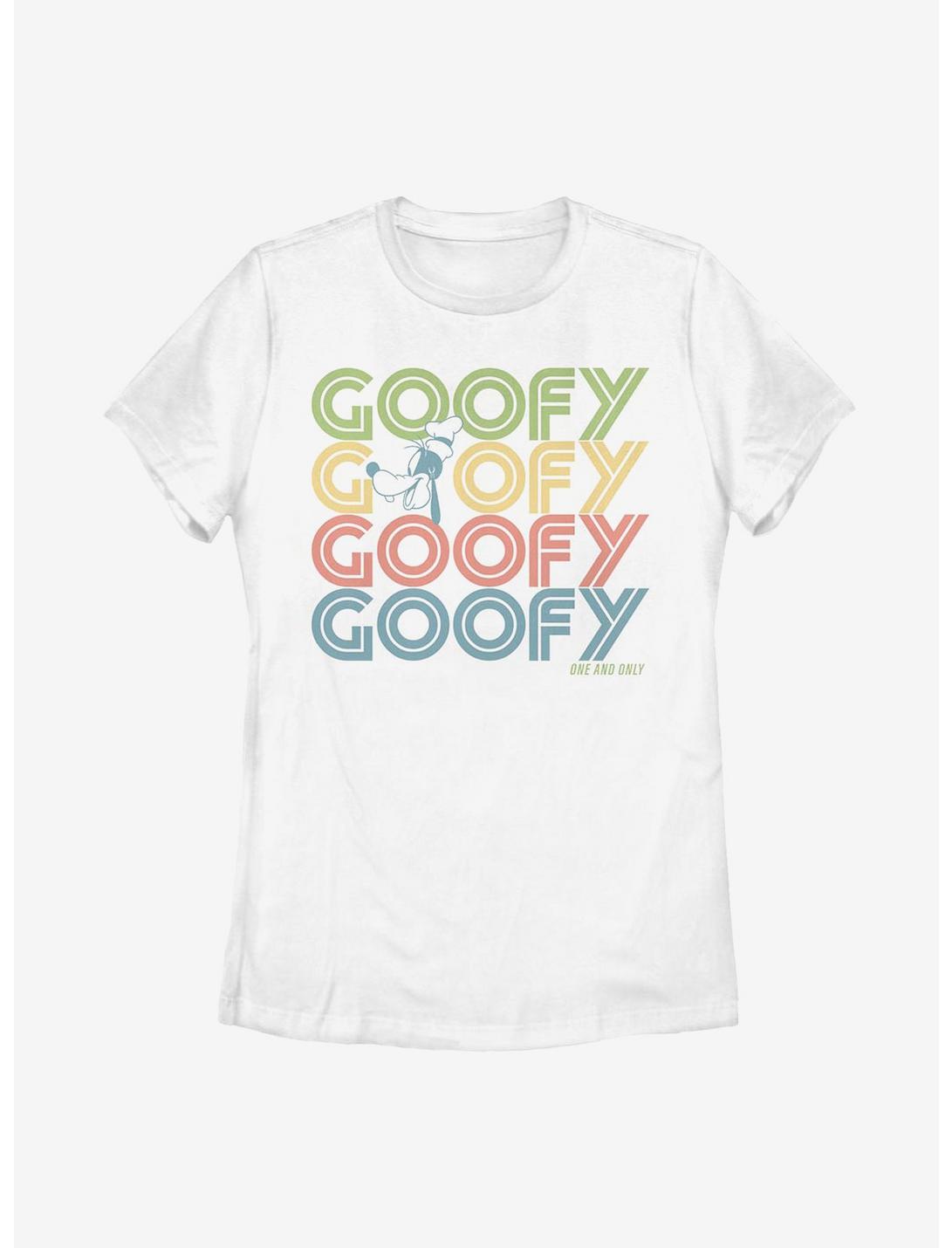 Disney Goofy Retro Stack Goofy Womens T-Shirt, WHITE, hi-res