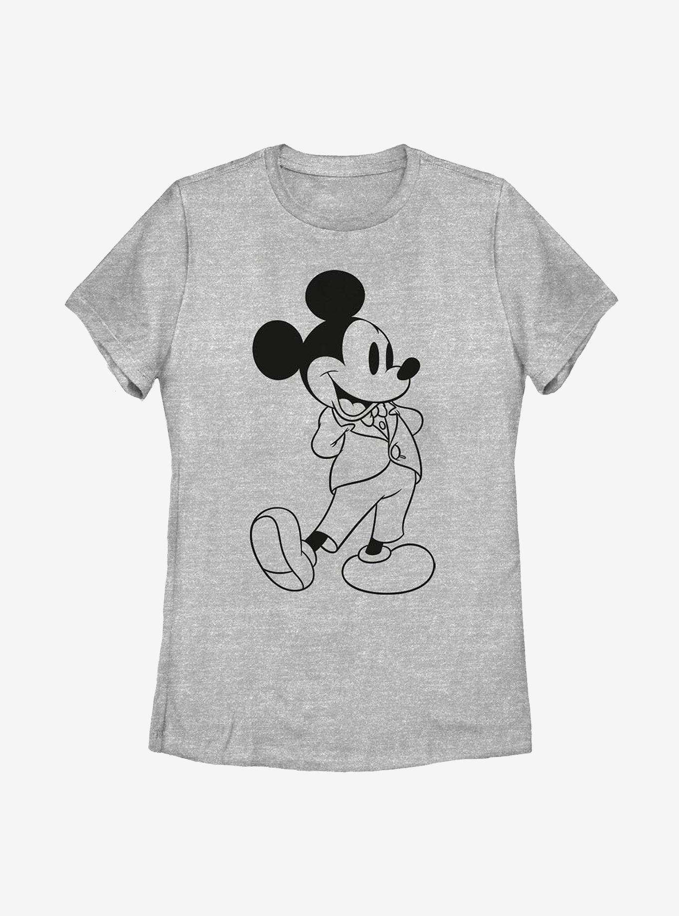 Disney Mickey Mouse Formal Mickey Womens T-Shirt, ATH HTR, hi-res