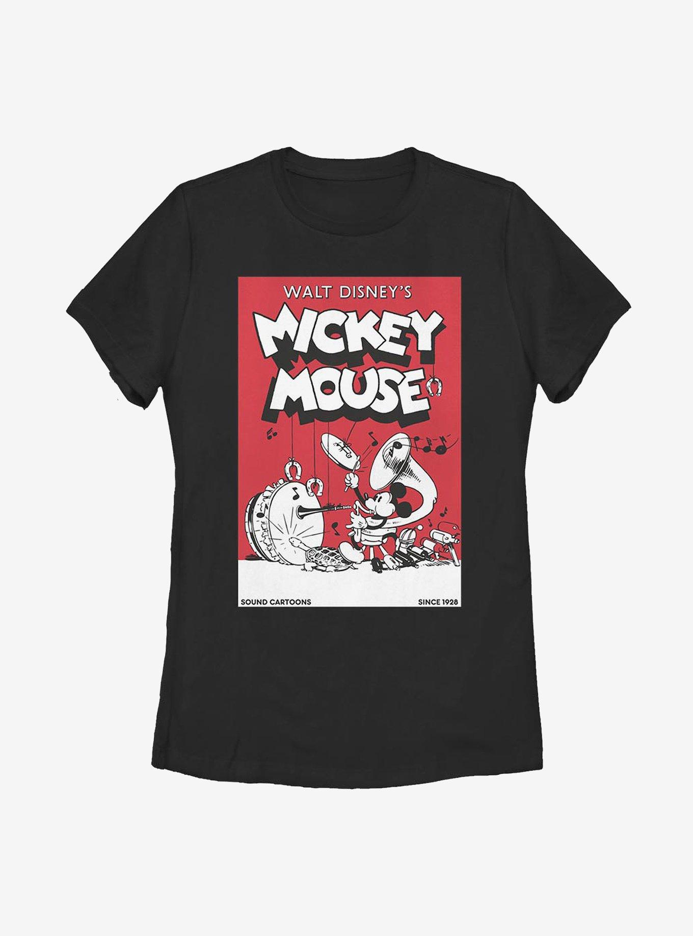 Disney Mickey Mouse Band Comic Womens T-Shirt, , hi-res