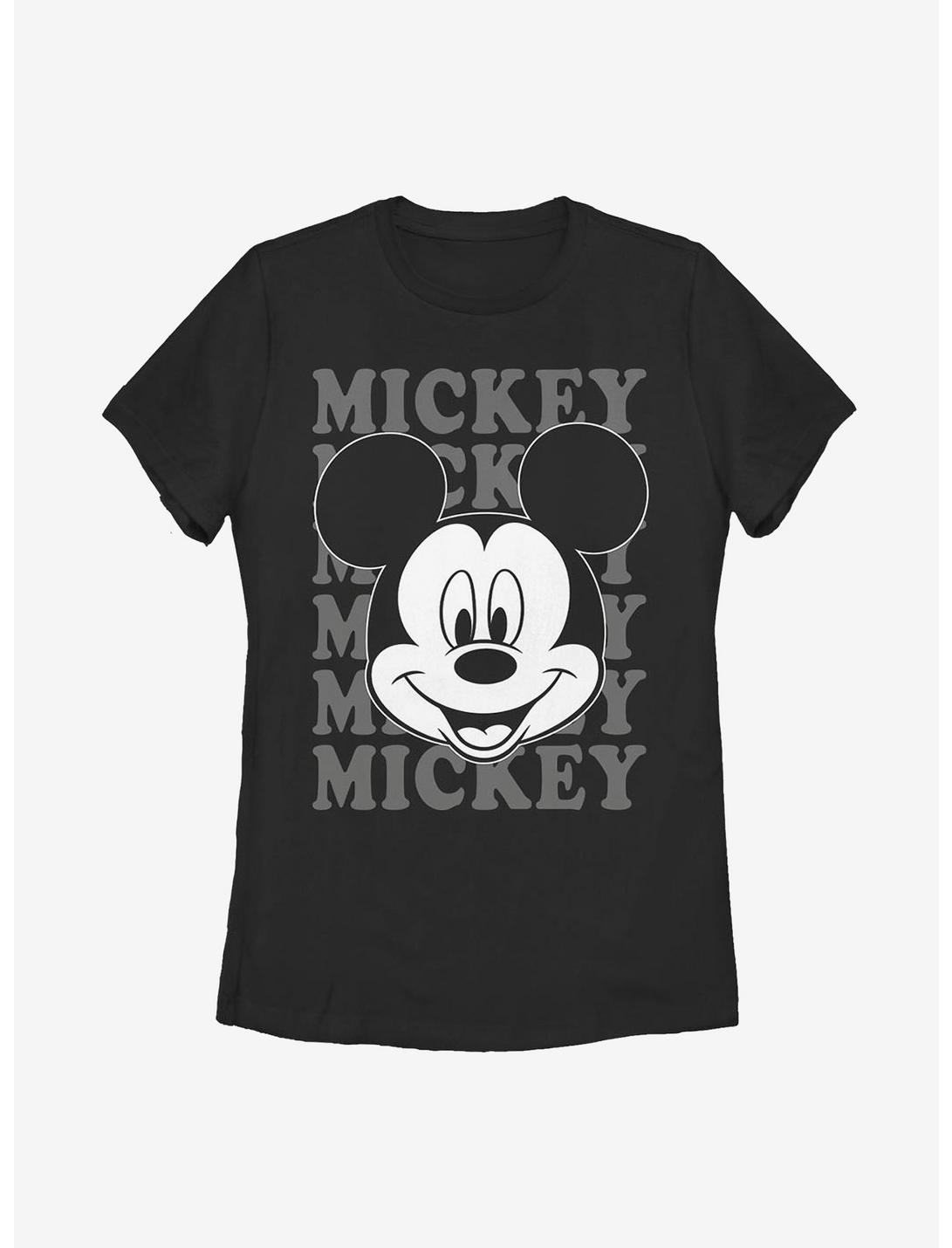 Disney Mickey Mouse All Name Womens T-Shirt, BLACK, hi-res