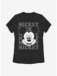 Disney Mickey Mouse All Name Womens T-Shirt, BLACK, hi-res