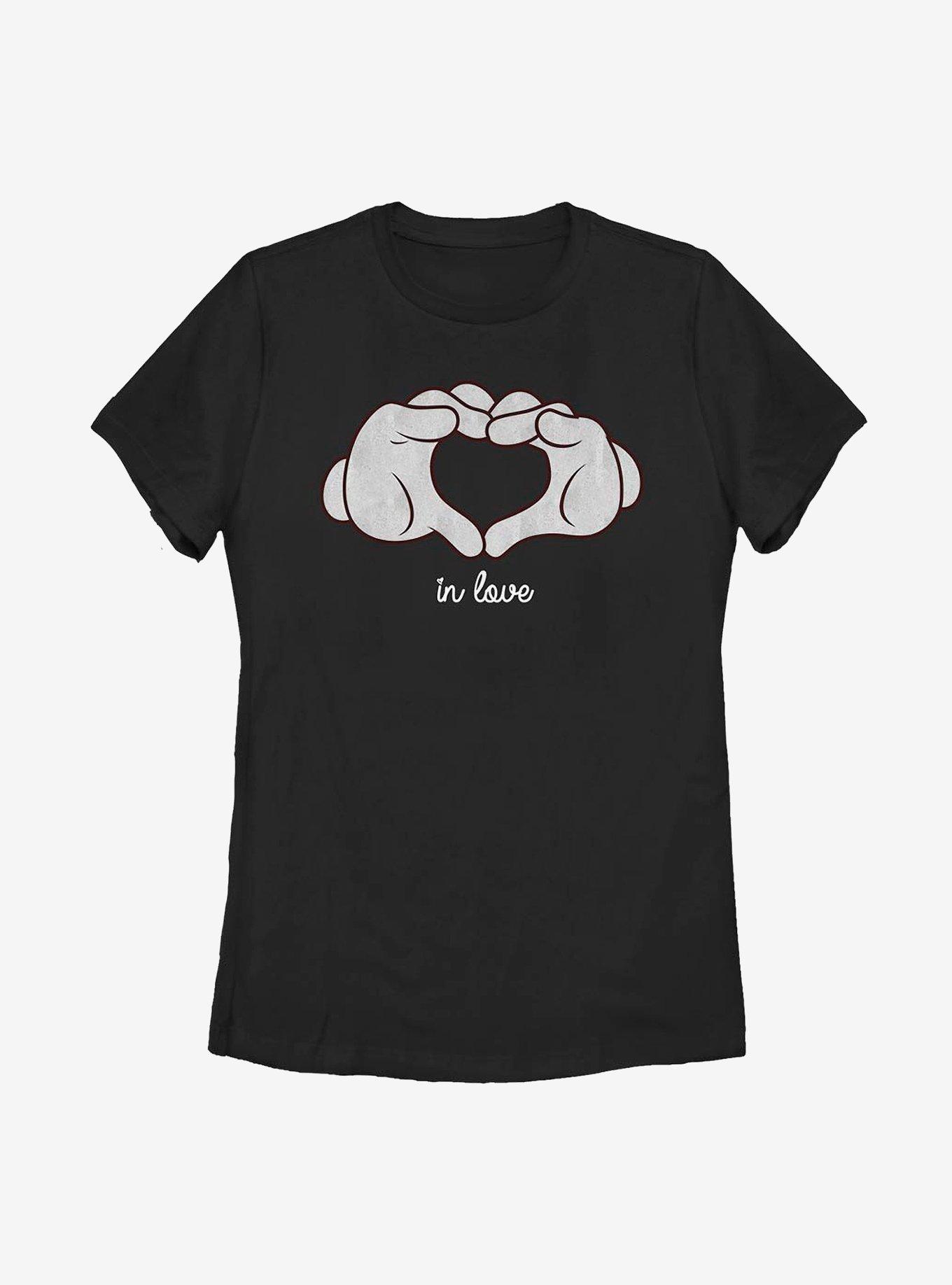 Disney Mickey Mouse Glove Heart Womens T-Shirt, , hi-res