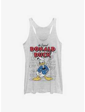 Disney Donald Duck Original Donald Sketchbook Womens Tank Top, , hi-res