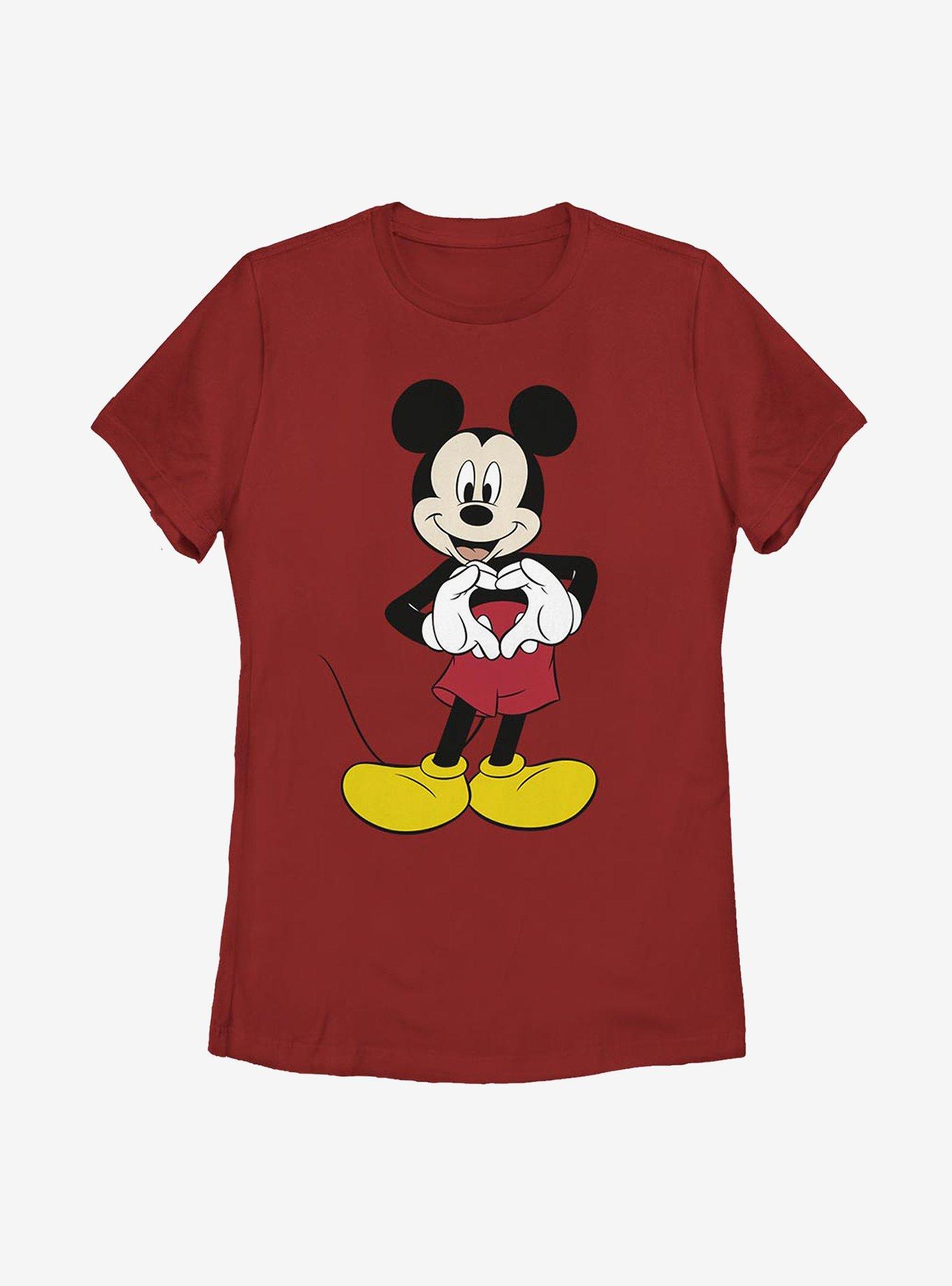 Disney Mickey Mouse Love Womens T-Shirt RED BoxLunch