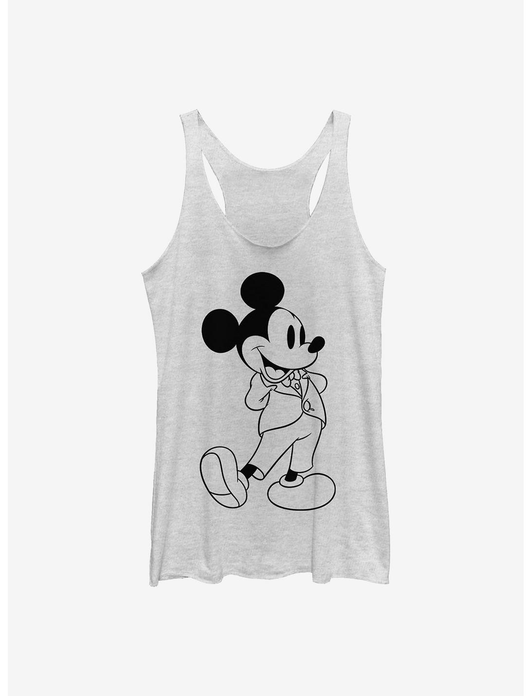 Disney Mickey Mouse Formal Mickey Womens Tank Top, WHITE HTR, hi-res