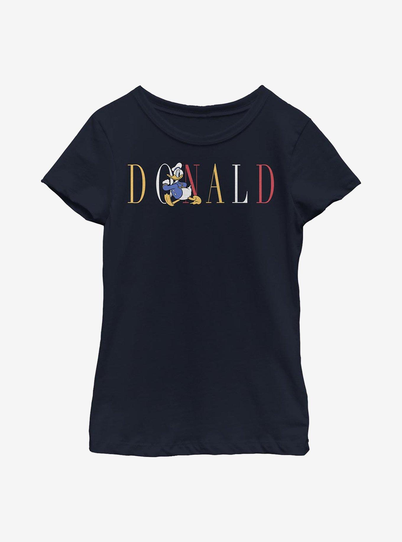 Disney Donald Duck Fashion Youth Girls T-Shirt, NAVY, hi-res