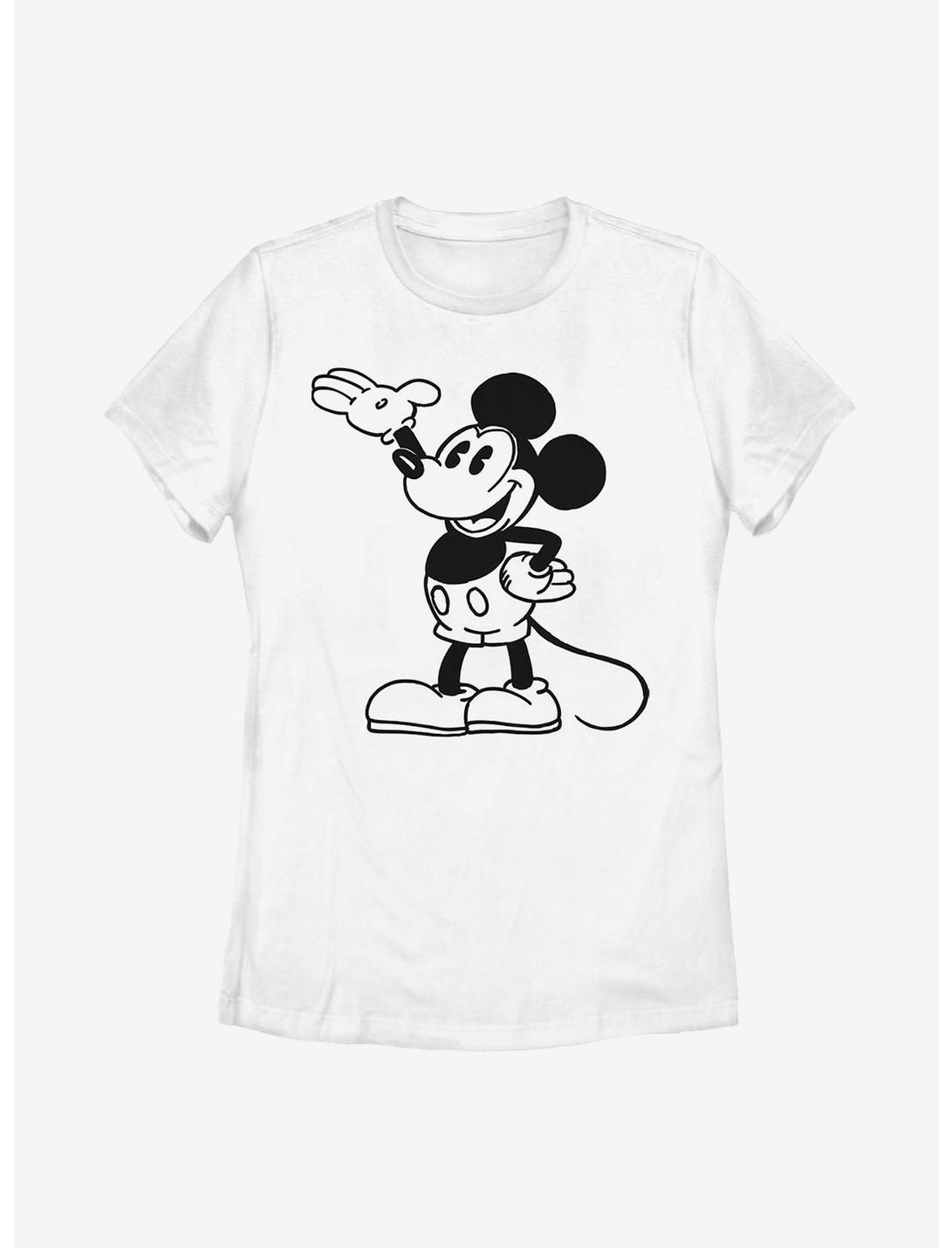 Disney Mickey Mouse Pose Womens T-Shirt, WHITE, hi-res