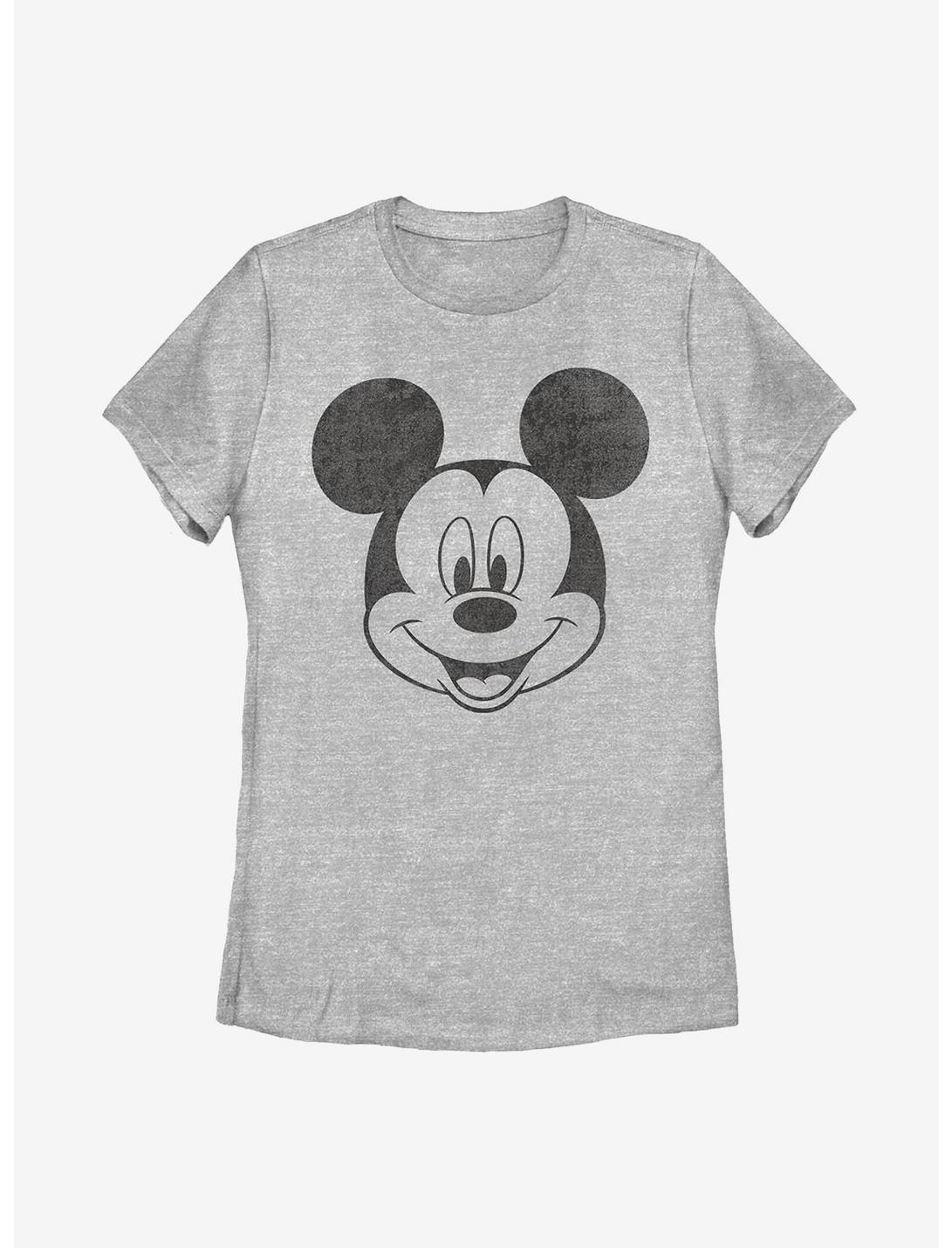 Disney Mickey Mouse Face Womens T-Shirt, ATH HTR, hi-res