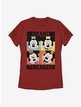Disney Mickey Mouse Heart Womens T-Shirt, RED, hi-res