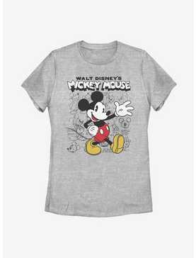 Disney Mickey Mouse Sketchbook Womens T-Shirt, , hi-res