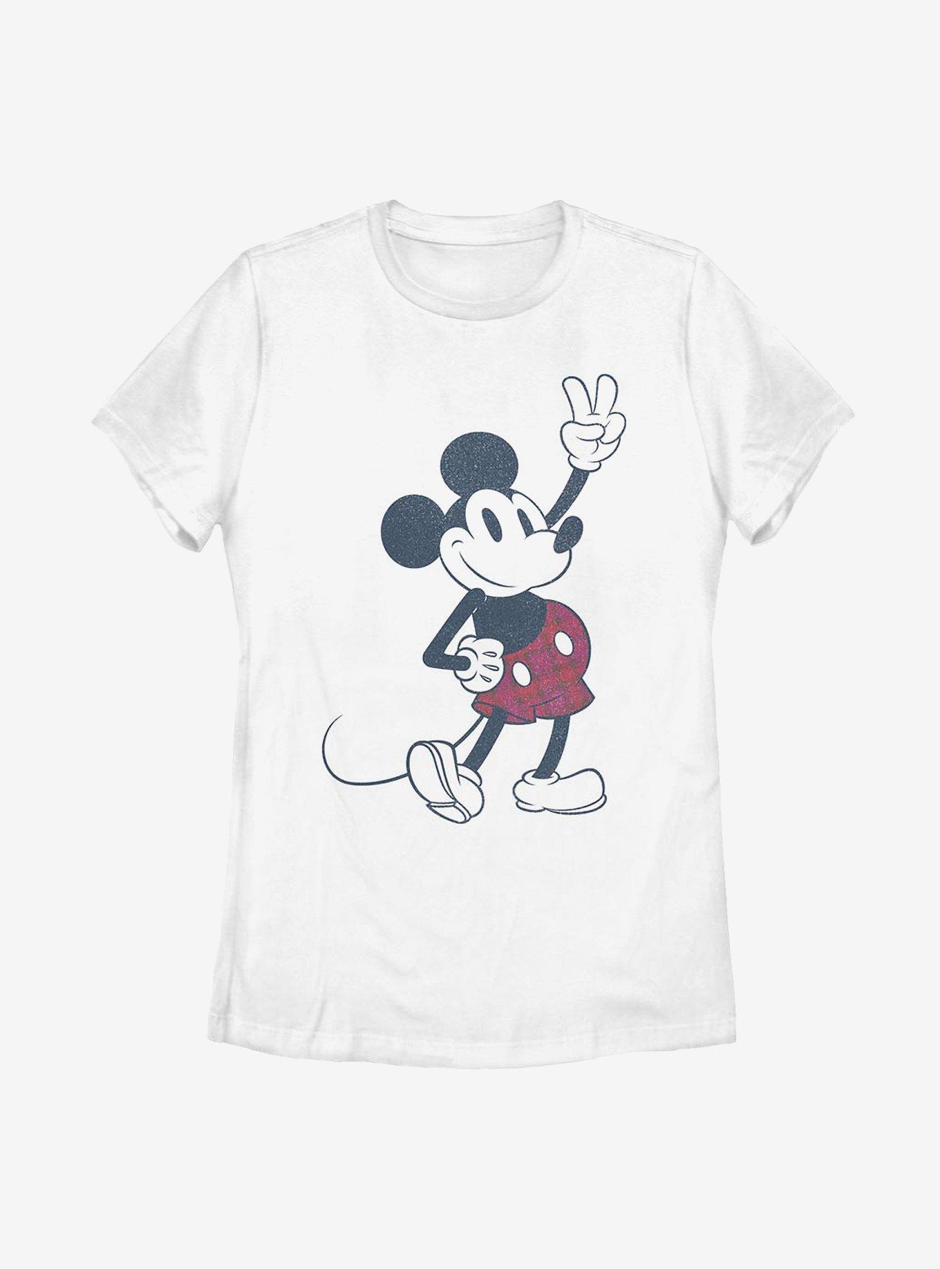 Disney Mickey Mouse Plaid Mickey Womens T-Shirt, , hi-res