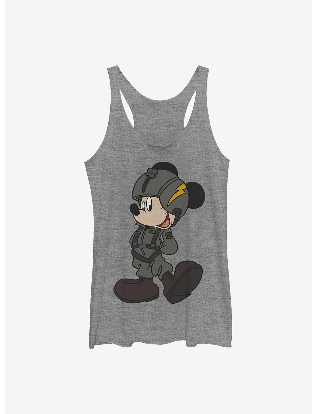 Disney Mickey Mouse Jet Pilot Womens Tank Top, GRAY HTR, hi-res