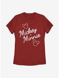 Disney Mickey Mouse Signed Together Womens T-Shirt, RED, hi-res