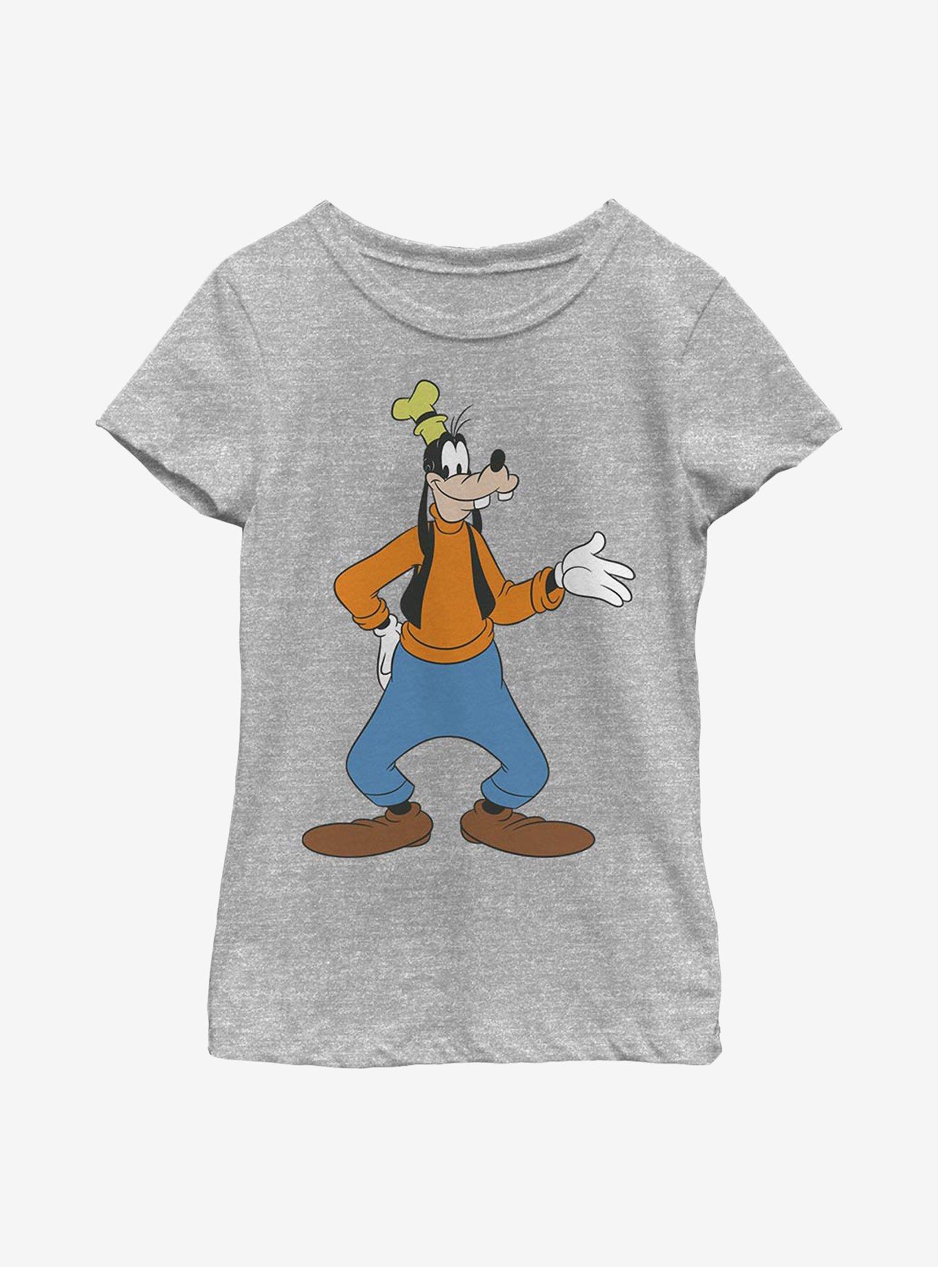 Disney Goofy Traditional Goofy Youth Girls T-Shirt - GREY | BoxLunch
