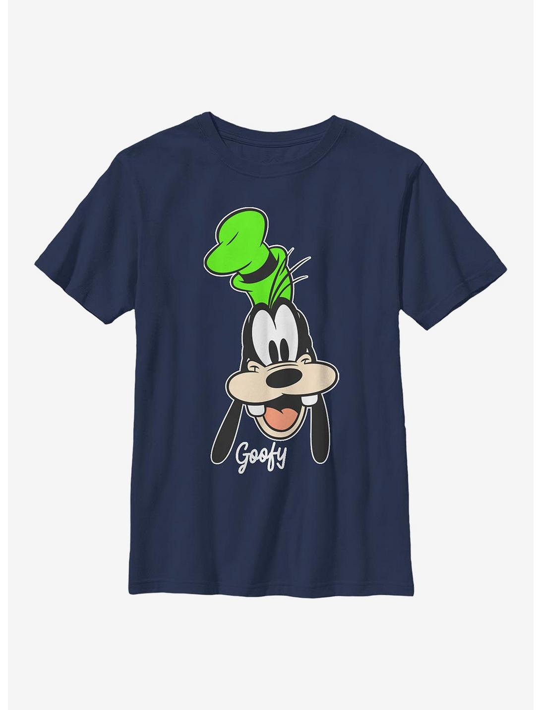 Disney Goofy Big Face Youth T-Shirt, NAVY, hi-res