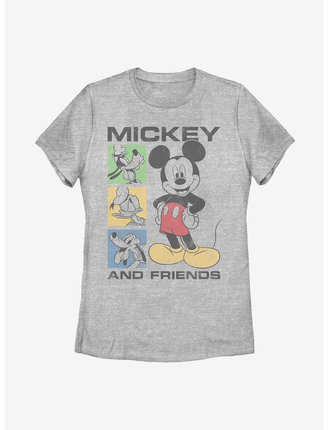 Disney Mickey Mouse Box Seats Womens T-Shirt, ATH HTR, hi-res