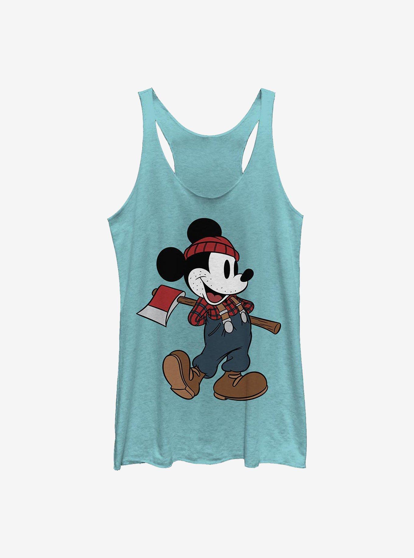 Disney Mickey Mouse Lumberjack Mickey Womens Tank Top