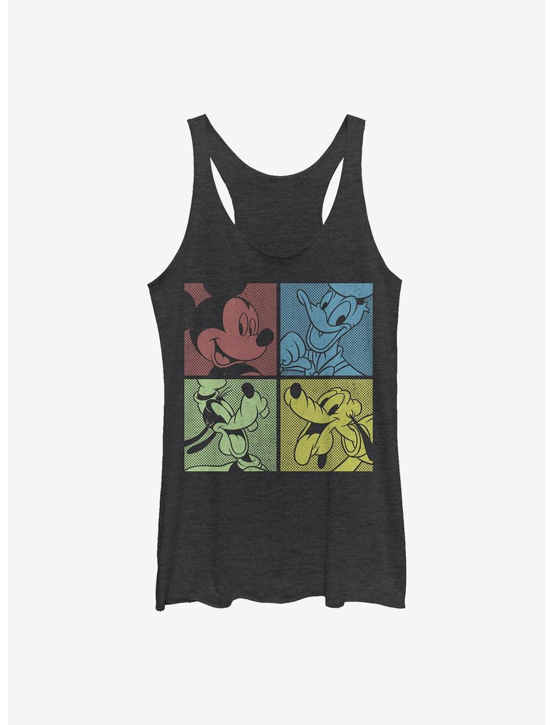 Disney Mickey Mouse Fab Four Womens Tank Top, BLK HTR, hi-res