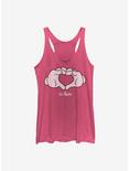 Disney Mickey Mouse Glove Heart Womens Tank Top, PINK HTR, hi-res