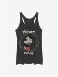 Disney Mickey Mouse Happy Mickey Womens Tank Top, BLK HTR, hi-res