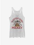 Disney Mickey Mouse Master Chef Womens Tank Top, WHITE HTR, hi-res