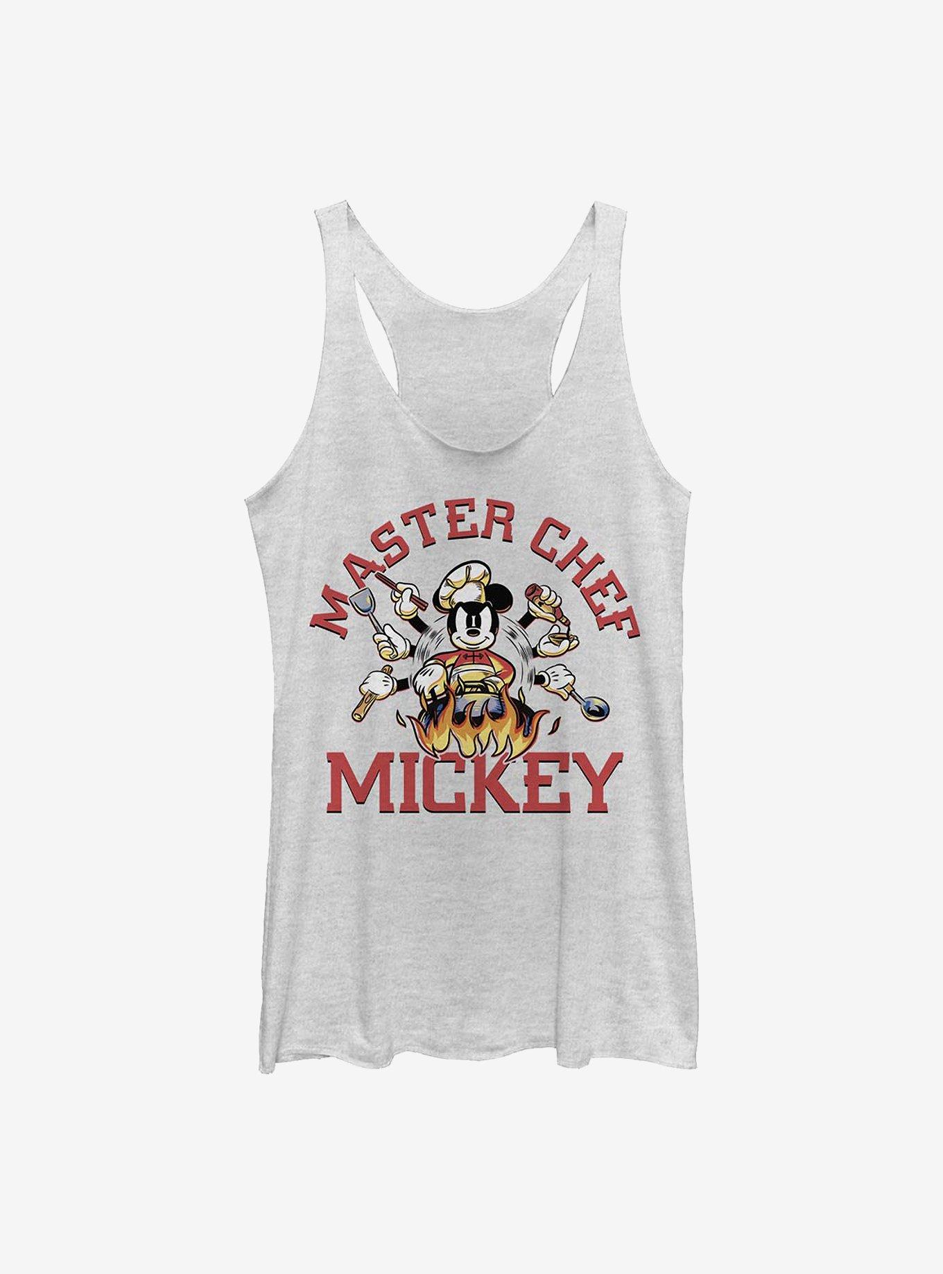 Disney Mickey Mouse Master Chef Womens Tank Top, WHITE HTR, hi-res