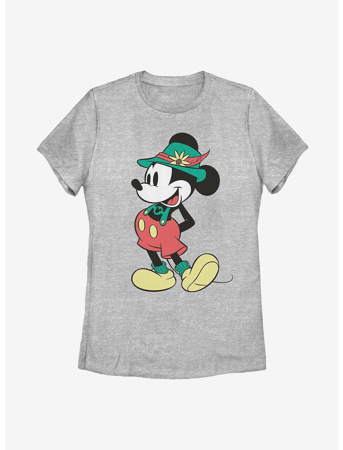 Disney Mickey Mouse Lederhosen Basics Womens T-Shirt, ATH HTR, hi-res