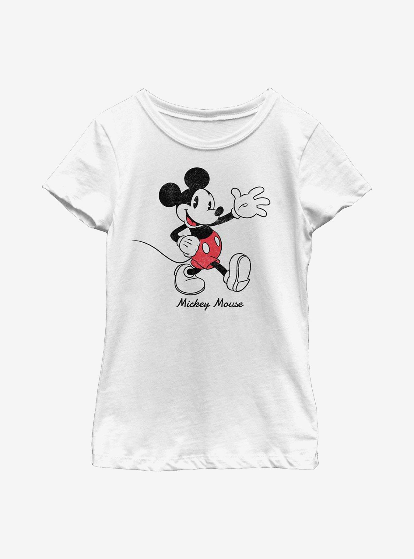 Disney Mickey Mouse Vintage Sketch Youth Girls T-Shirt, , hi-res
