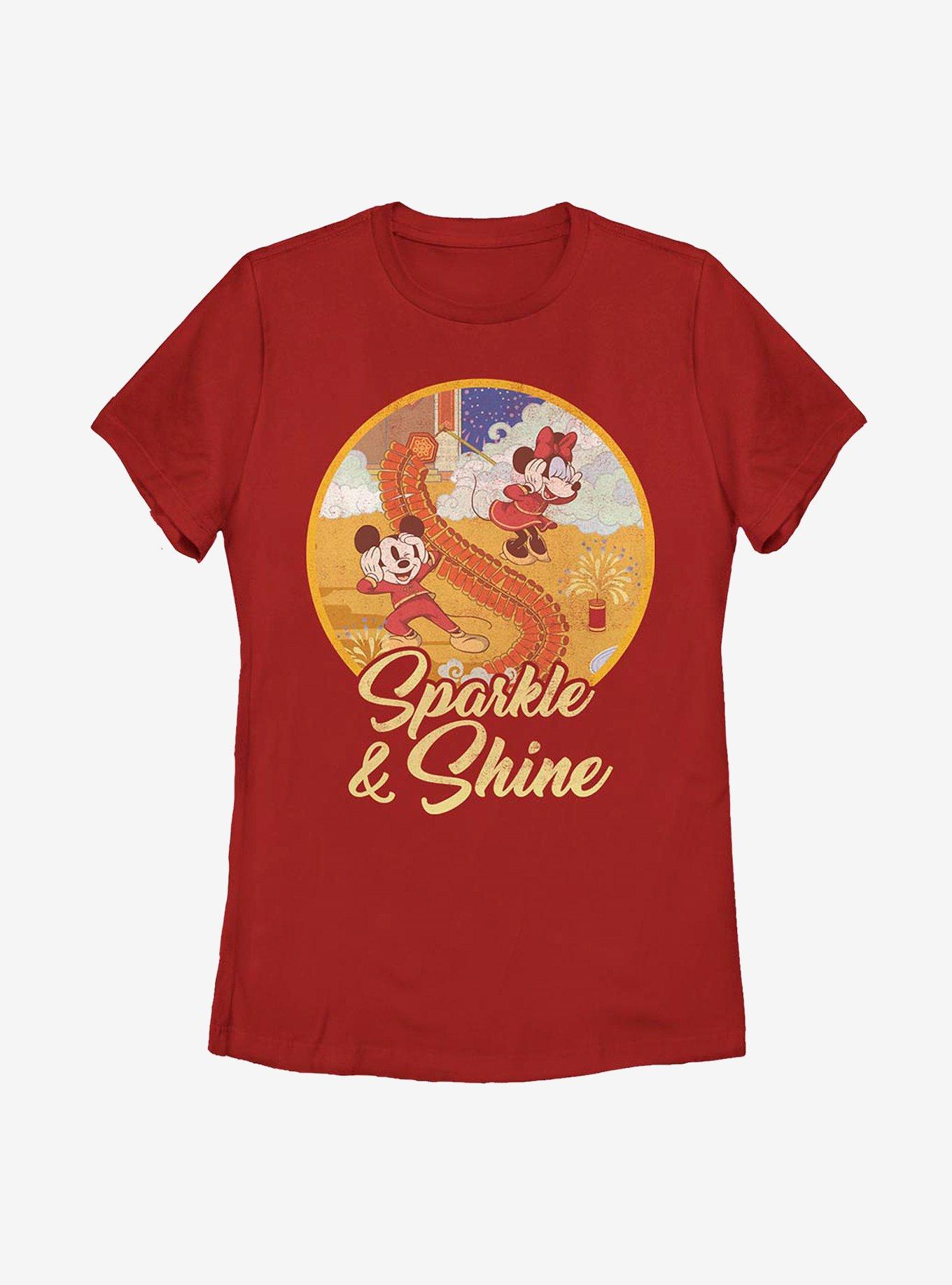 Disney Mickey Mouse Sparkle And Shine Womens T-Shirt, , hi-res