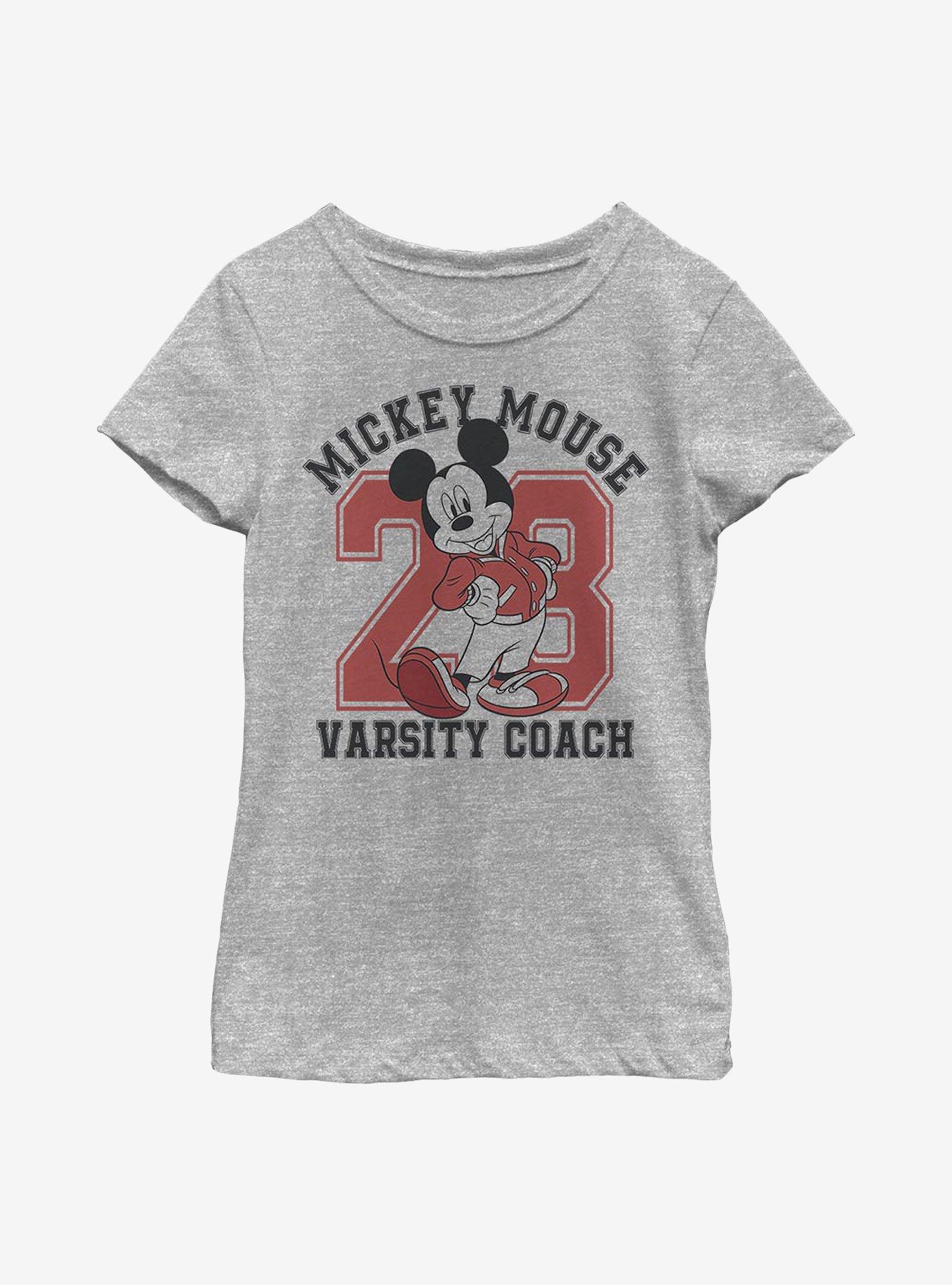 Disney Mickey Mouse Varsity Mouse Youth Girls T-Shirt, , hi-res
