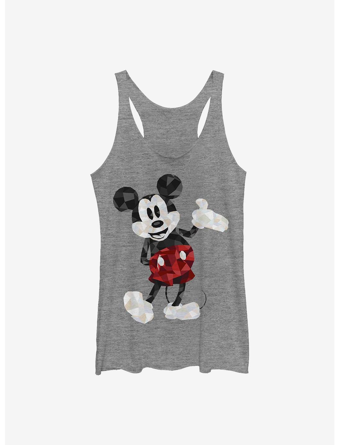 Disney Mickey Mouse Poly Womens Tank Top, GRAY HTR, hi-res