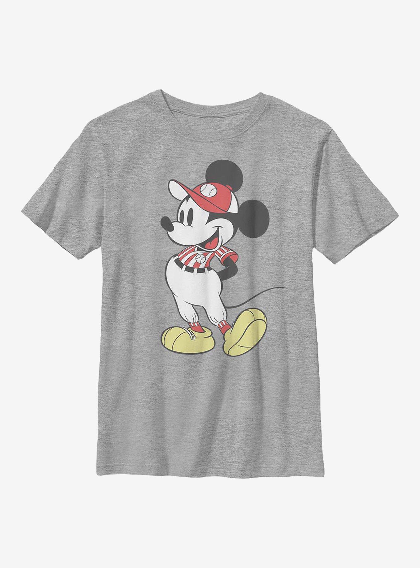 Disney Mickey Mouse Baseball Season Mickey Youth T-Shirt, , hi-res
