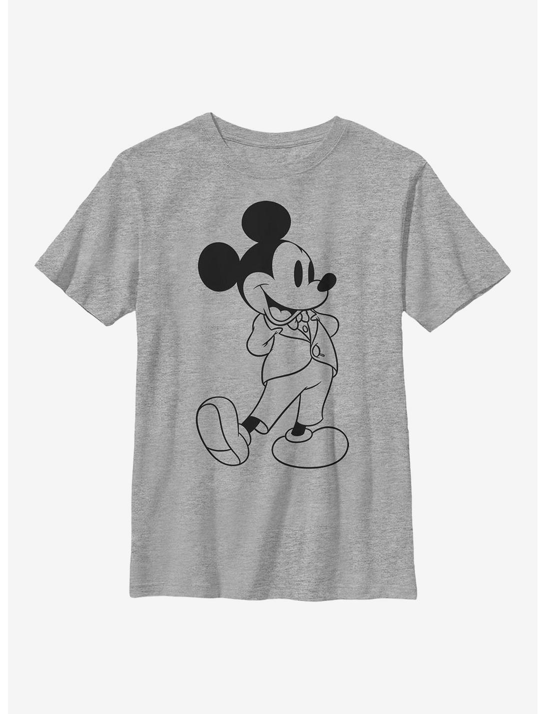 Disney Mickey Mouse Formal Mickey Youth T-Shirt, ATH HTR, hi-res