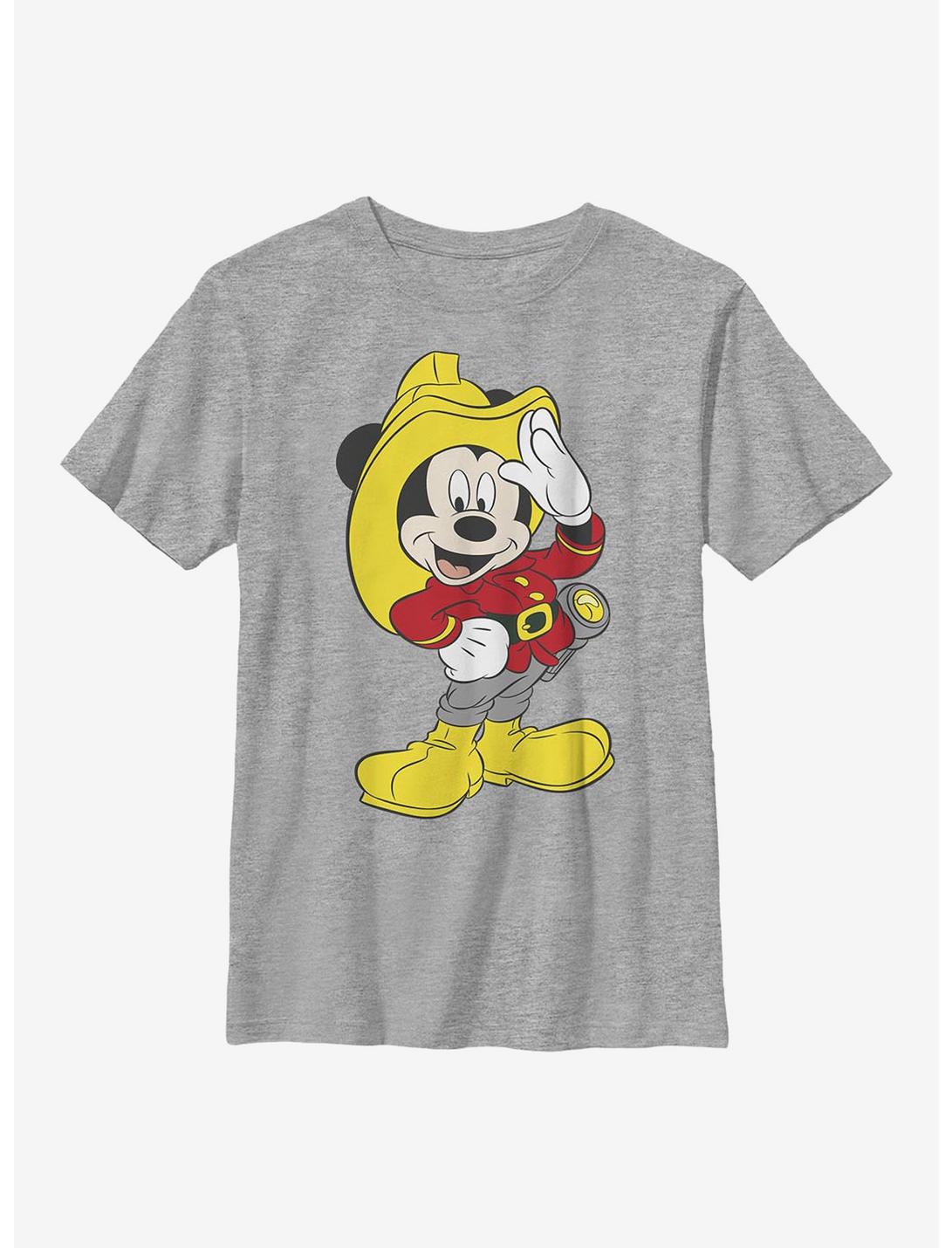 Disney Mickey Mouse Firefighter Youth T-Shirt, ATH HTR, hi-res