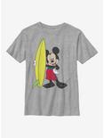 Disney Mickey Mouse Surf Youth T-Shirt, ATH HTR, hi-res