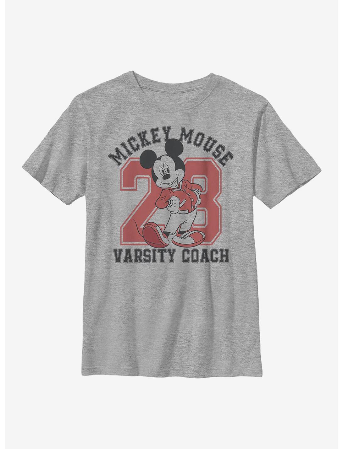 Disney Mickey Mouse Varsity Mouse Youth T-Shirt, ATH HTR, hi-res