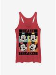 Disney Mickey Mouse Heart Womens Tank Top, RED HTR, hi-res