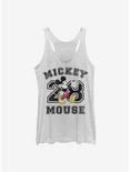 Disney Mickey Mouse Collegiate Womens Tank Top, WHITE HTR, hi-res