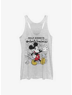 Disney Mickey Mouse Sketchbook Womens Tank Top, , hi-res