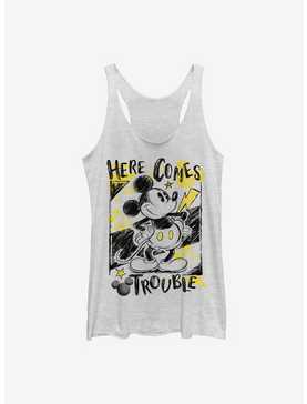 Disney Mickey Mouse Trouble Comes Womens Tank Top, , hi-res